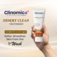 Clinomic Plus Desert Clean Facewash designed for hot dry weather and climate-based skincare