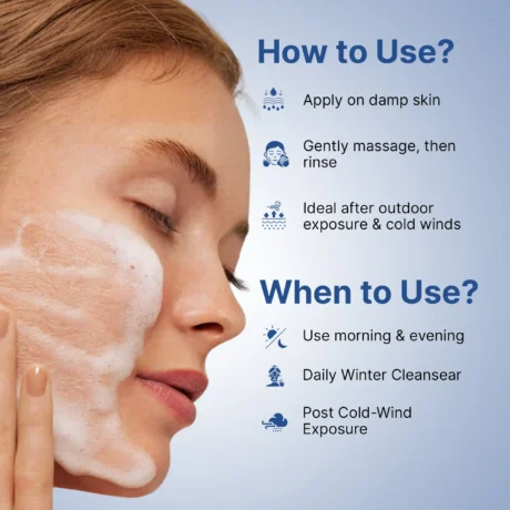 Clinomic Plus Mountain Glow Facewash with niacinamide and glycerin for soft healthy skin