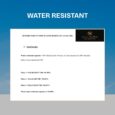 Water Resistance Sunscreen