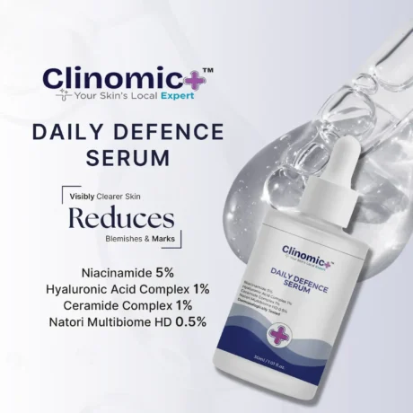 Clinomic Plus Daily Defense Serum for strengthening and protecting the skin barrier