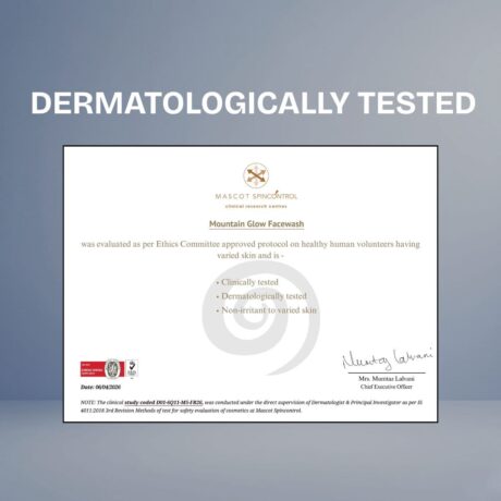 Clinomic plus mountain glow facewash dermatologically tested