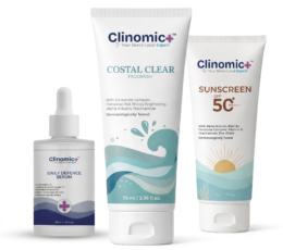 Clinomic Plus Monsoon Skincare Kit – Humid, Rainy & Coastal Regions | Complete Skincare Routine for Indian Skin