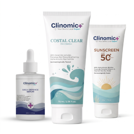 Clinomic Plus Monsoon Skincare Kit – Humid, Rainy & Coastal Regions | Complete Skincare Routine for Indian Skin