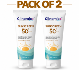 Sunscreen SPF 50 PA++++ | Pack of -2 Water-Resistant UV & Blue Light Protection