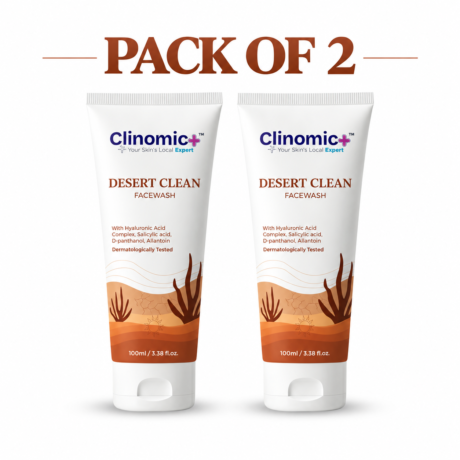 Desert Clean Facewash (Pack of-2)| Sweat & Oil Control Facewash for Summer Skin